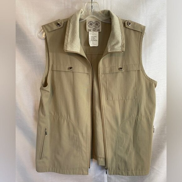 Vintage Beige Travel Wear by Glensport Hiking Vest Ladies 14 - Picture 3 of 15